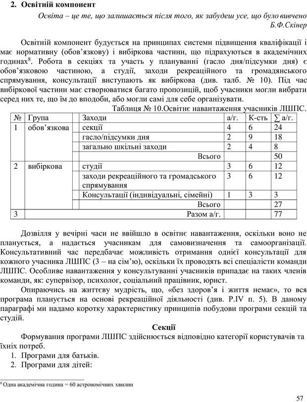 📖 PDF. Літня школа для прийомних сімей. Бевз Г. М. Страница 57. Читать онлайн pdf