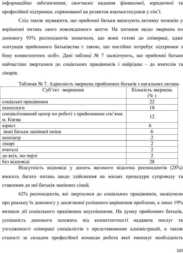 📖 PDF. Прийомна сім'я: Соціально-психологічні виміри. Бевз Г. М. Страница 285. Читать онлайн pdf