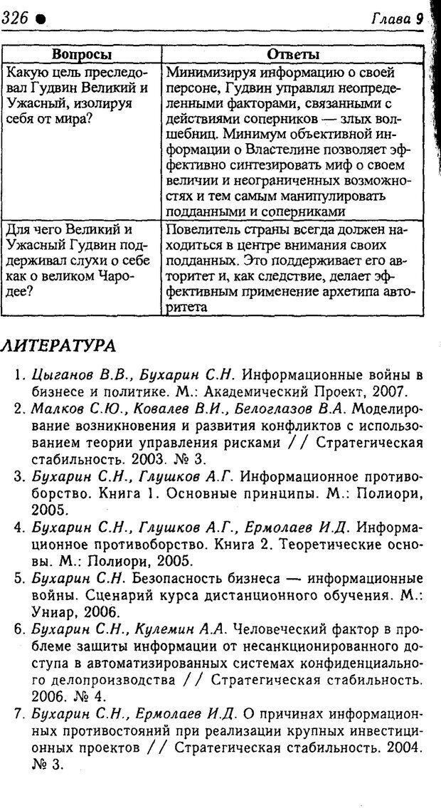 📖 PDF. Методы и технологии информационных войн . Цыганов В. Страница 326. Читать онлайн pdf