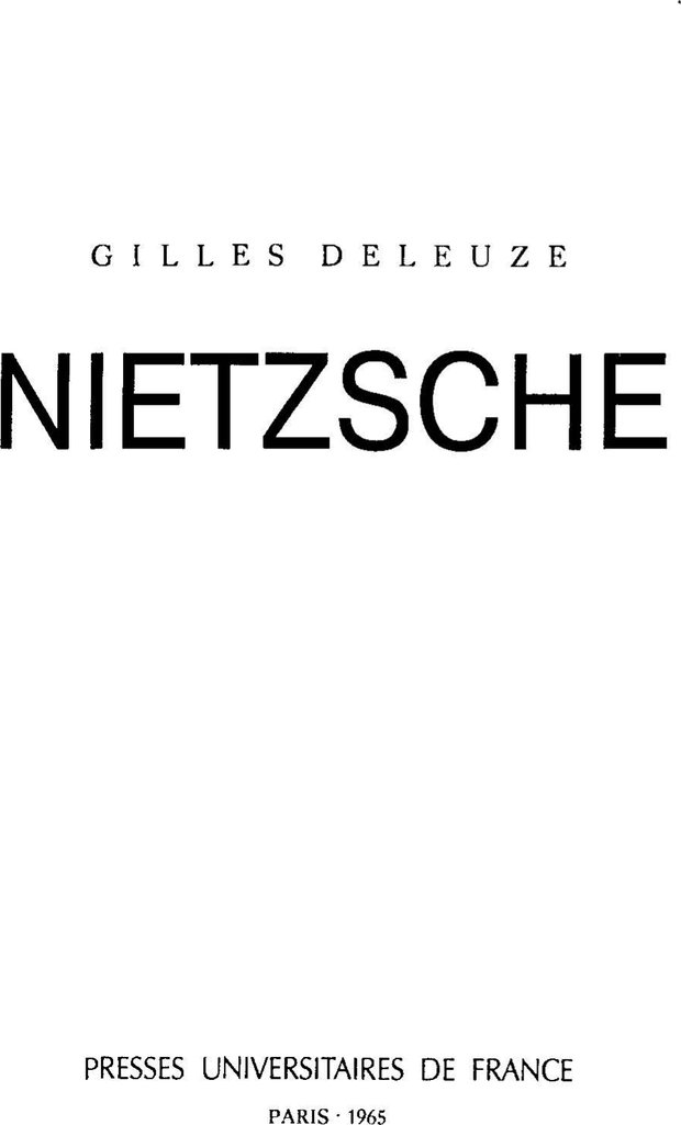 📖 PDF. Ницше. Делёз Ж. Страница 1. Читать онлайн pdf