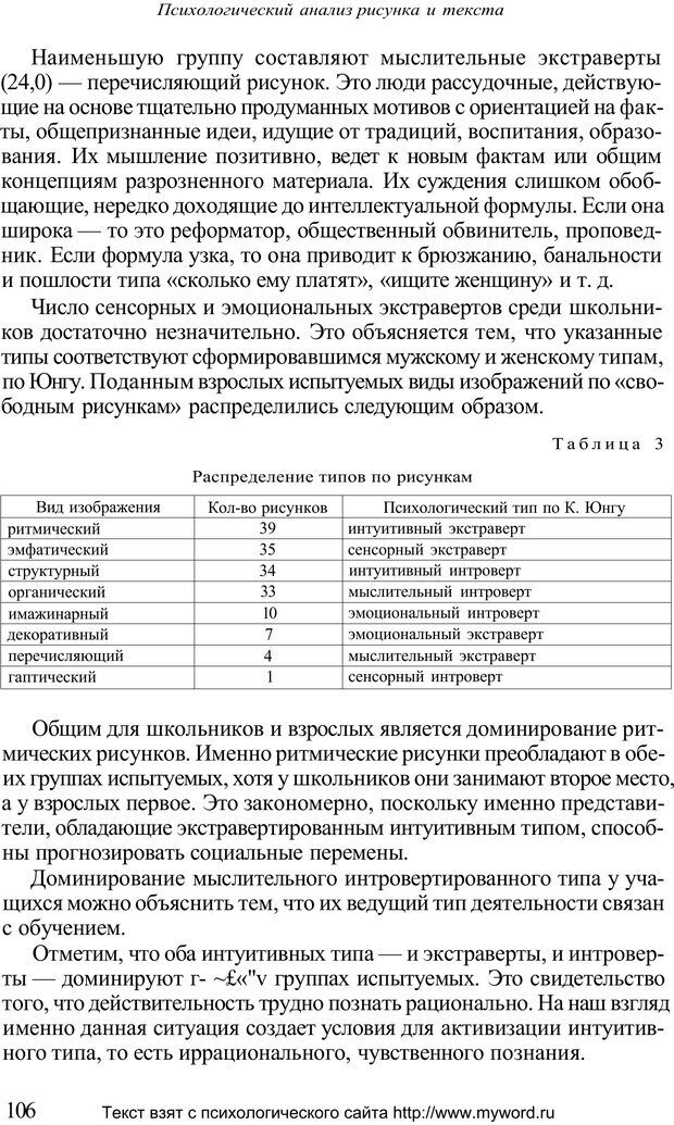 📖 PDF. Психологический анализ рисунка и текста. Потемкина О. Ф. Страница 105. Читать онлайн pdf