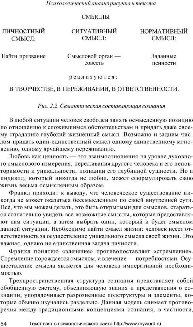 📖 PDF. Психологический анализ рисунка и текста. Потемкина О. Ф. Страница 54. Читать онлайн pdf