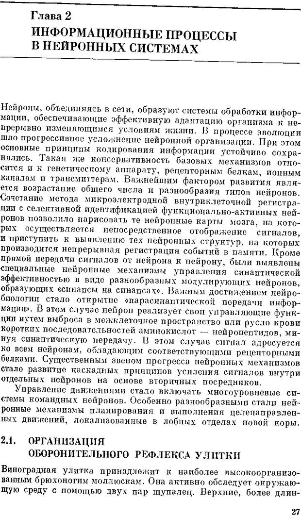 📖 DJVU. Нейроинтеллект. От нейрона к нейрокомпьютеру. Соколов Е. Н. Страница 27. Читать онлайн djvu