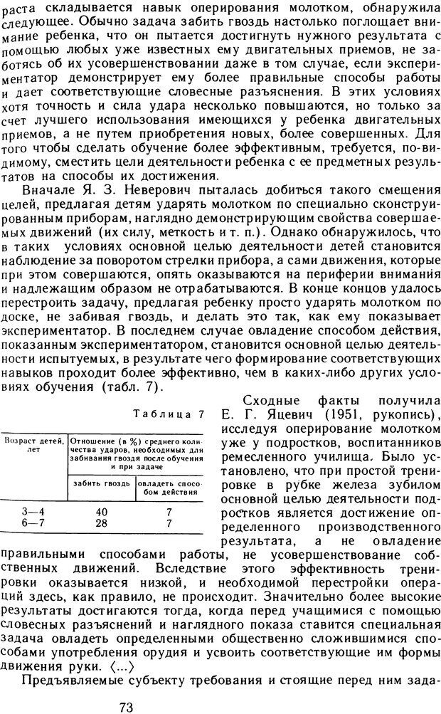 📖 DJVU. Избранные психологические труды. Том 2. Запорожец А. В. Страница 73. Читать онлайн djvu