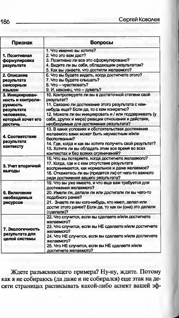 📖 DJVU. Основы нейротрансформинга, или Психотехнологии управления реальностью. Ковалёв С. В. Страница 186. Читать онлайн djvu